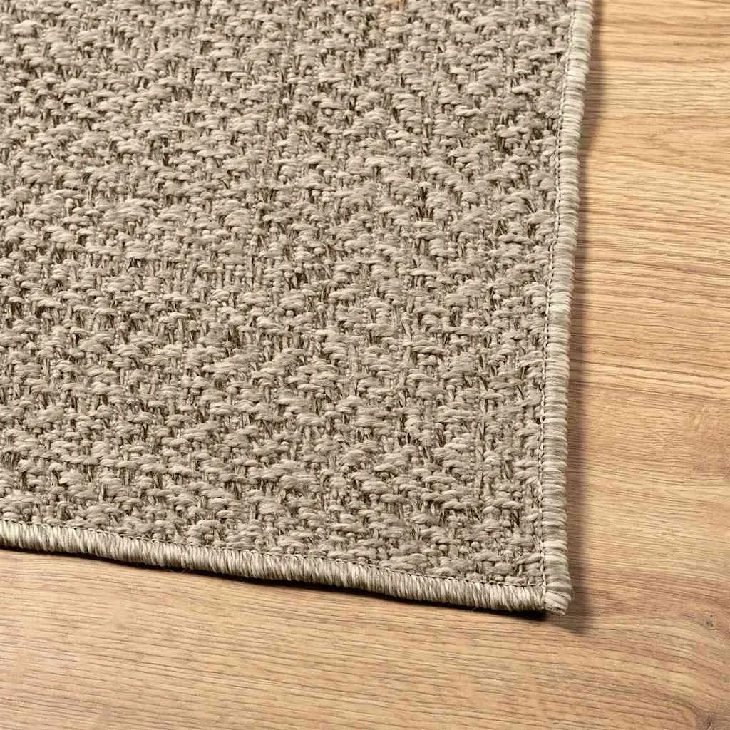 Rug ZIZUR Beige 200x290 cm Jute Look Indoor and Outdoor