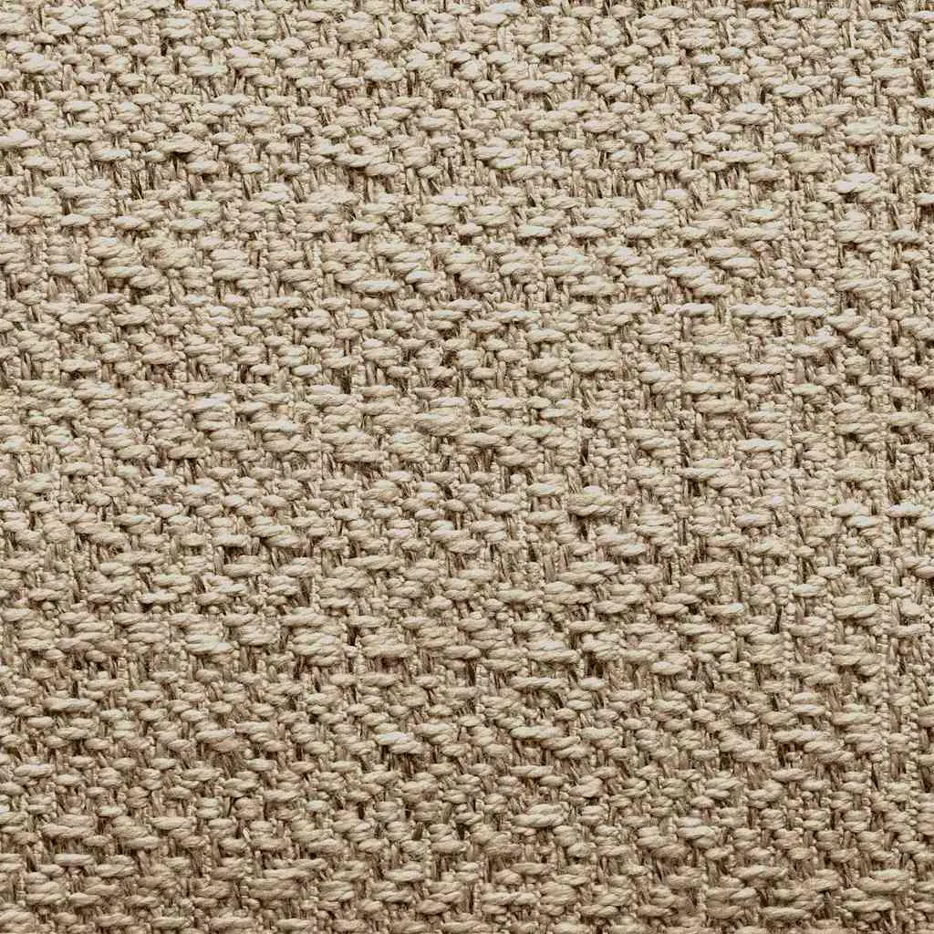 Rug ZIZUR Beige 200x290 cm Jute Look Indoor and Outdoor