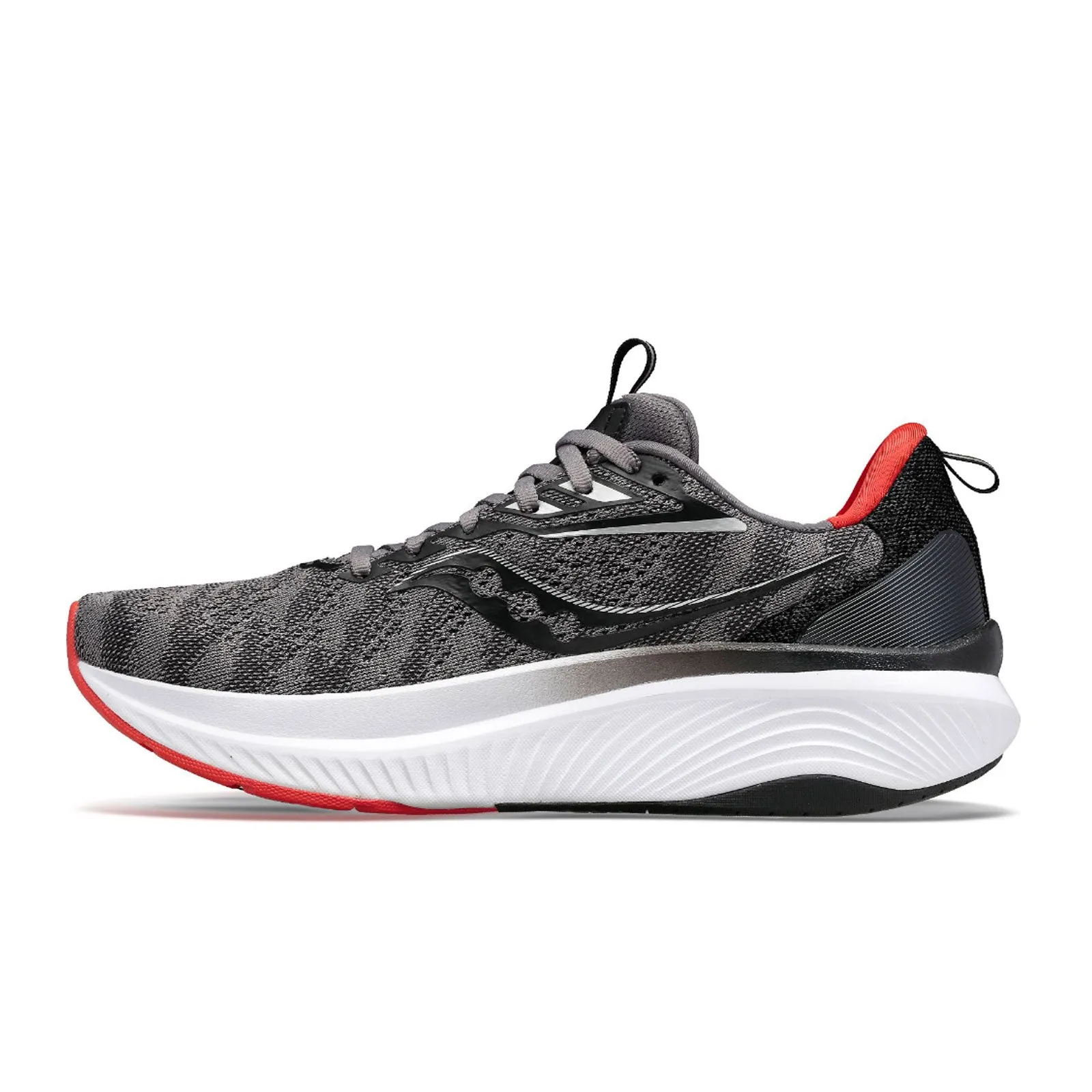 Saucony Echelon 9 Running Shoe (Men) - Charcoal/Red Sky