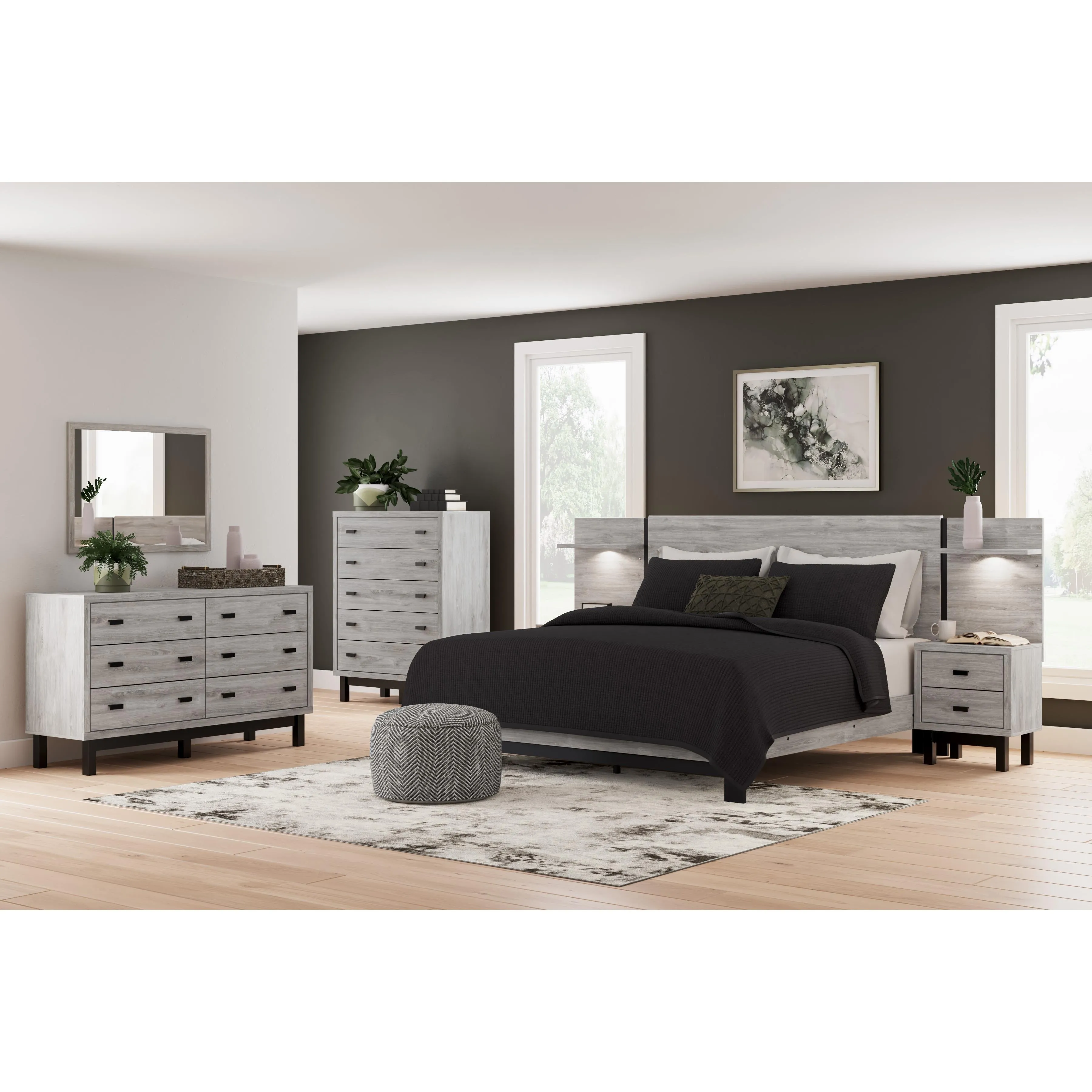 Signature Design by Ashley Vessalli King Panel Bed B1036-58/B1036-56/B1036-97