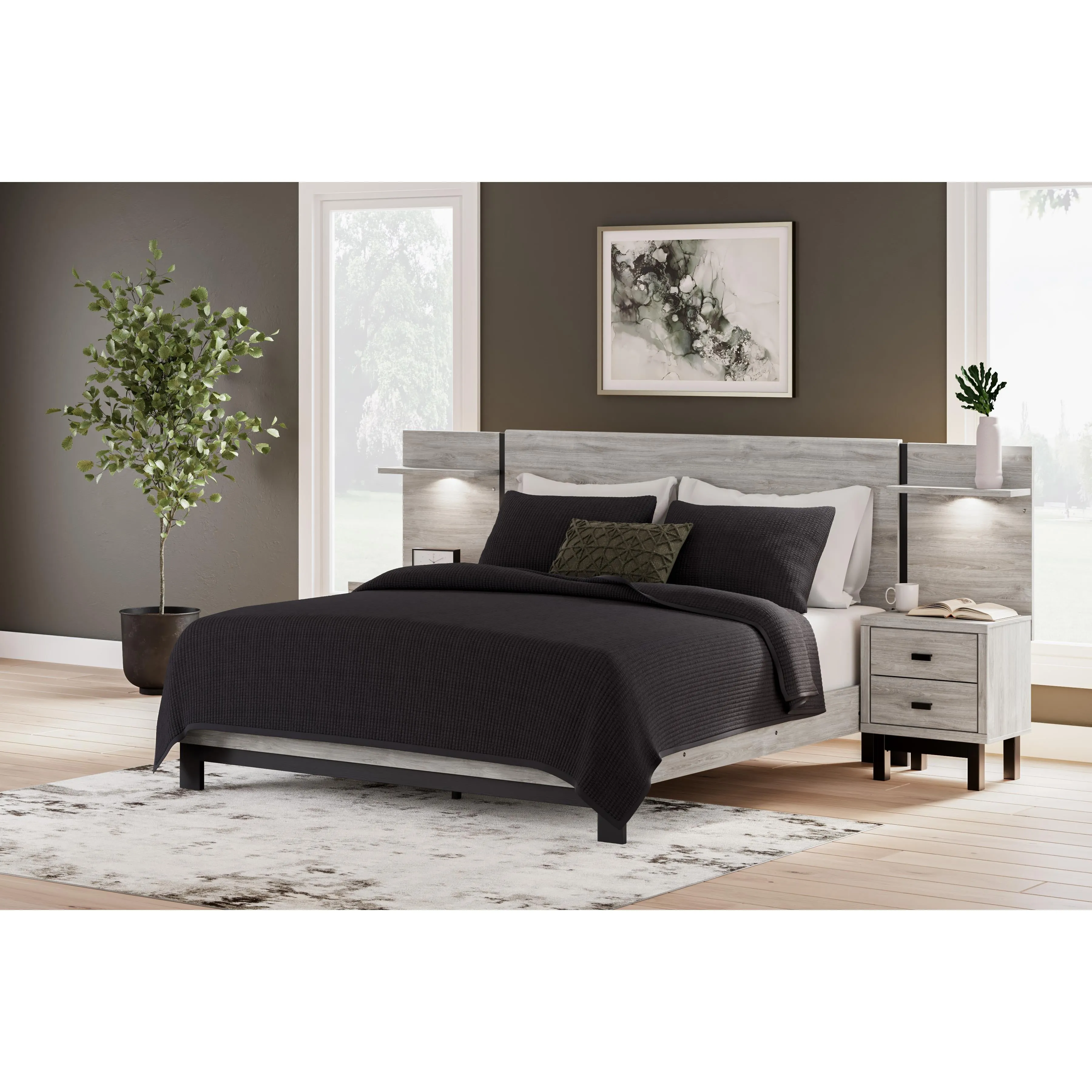 Signature Design by Ashley Vessalli King Panel Bed B1036-58/B1036-56/B1036-97