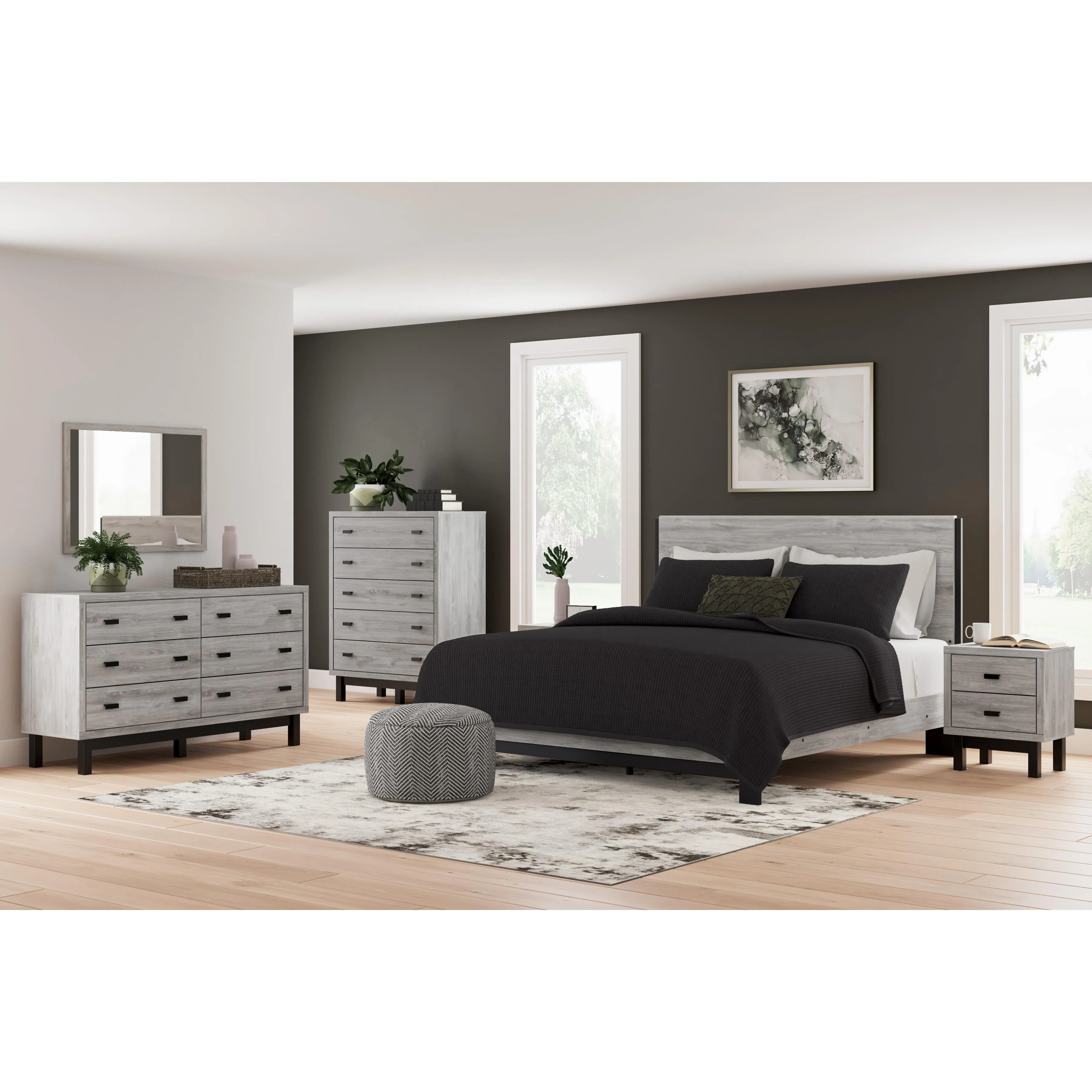 Signature Design by Ashley Vessalli King Panel Bed B1036-58/B1036-56/B1036-97