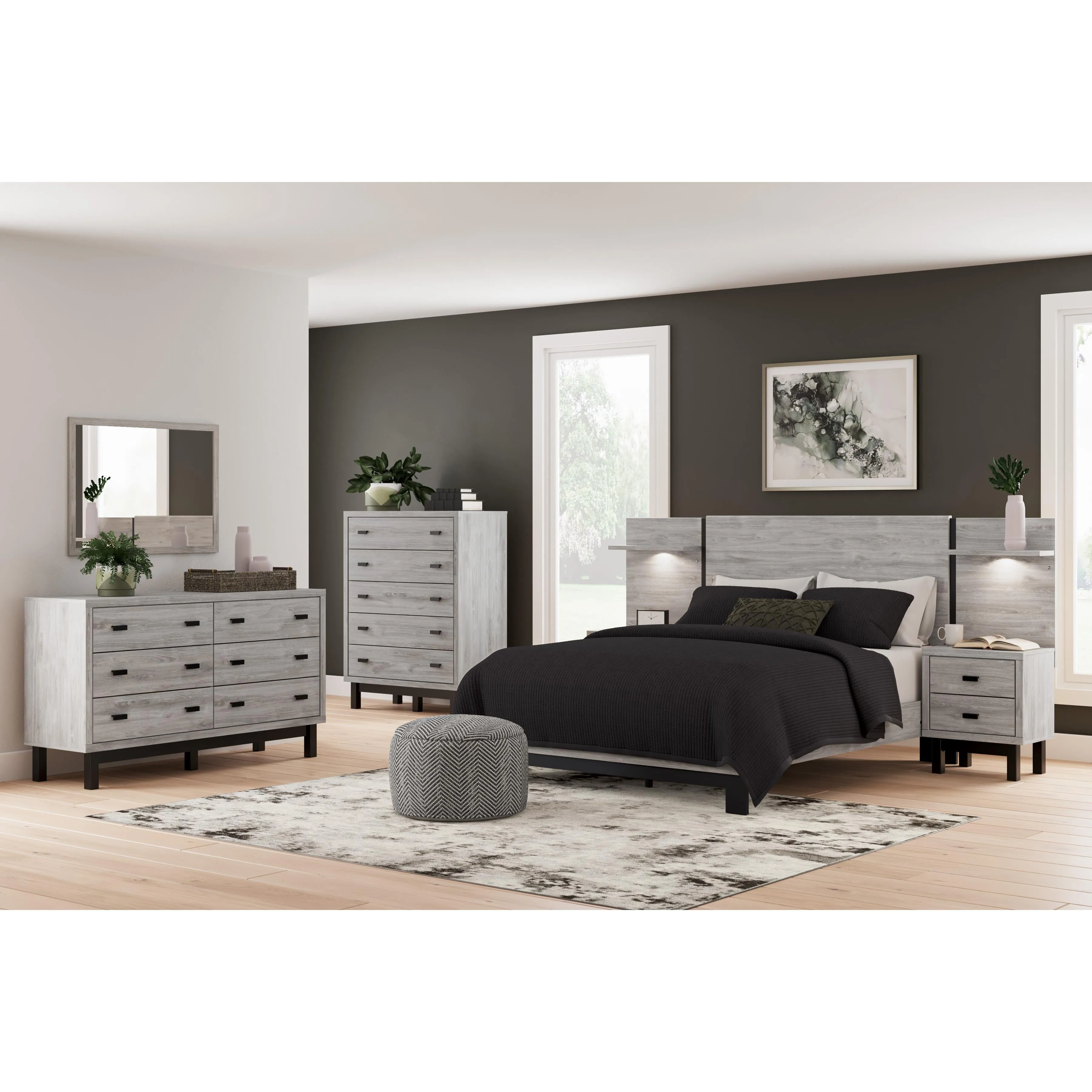 Signature Design by Ashley Vessalli Queen Panel Bed B1036-57/B1036-54/B1036-96