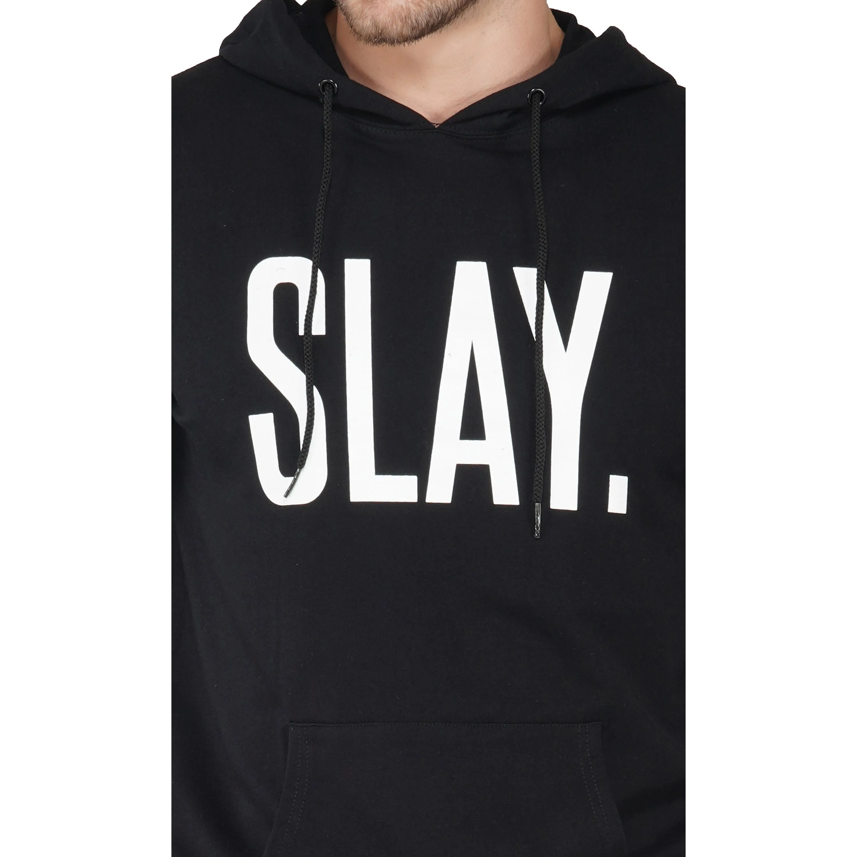 SLAY. Classic Men's Black Printed Tracksuit