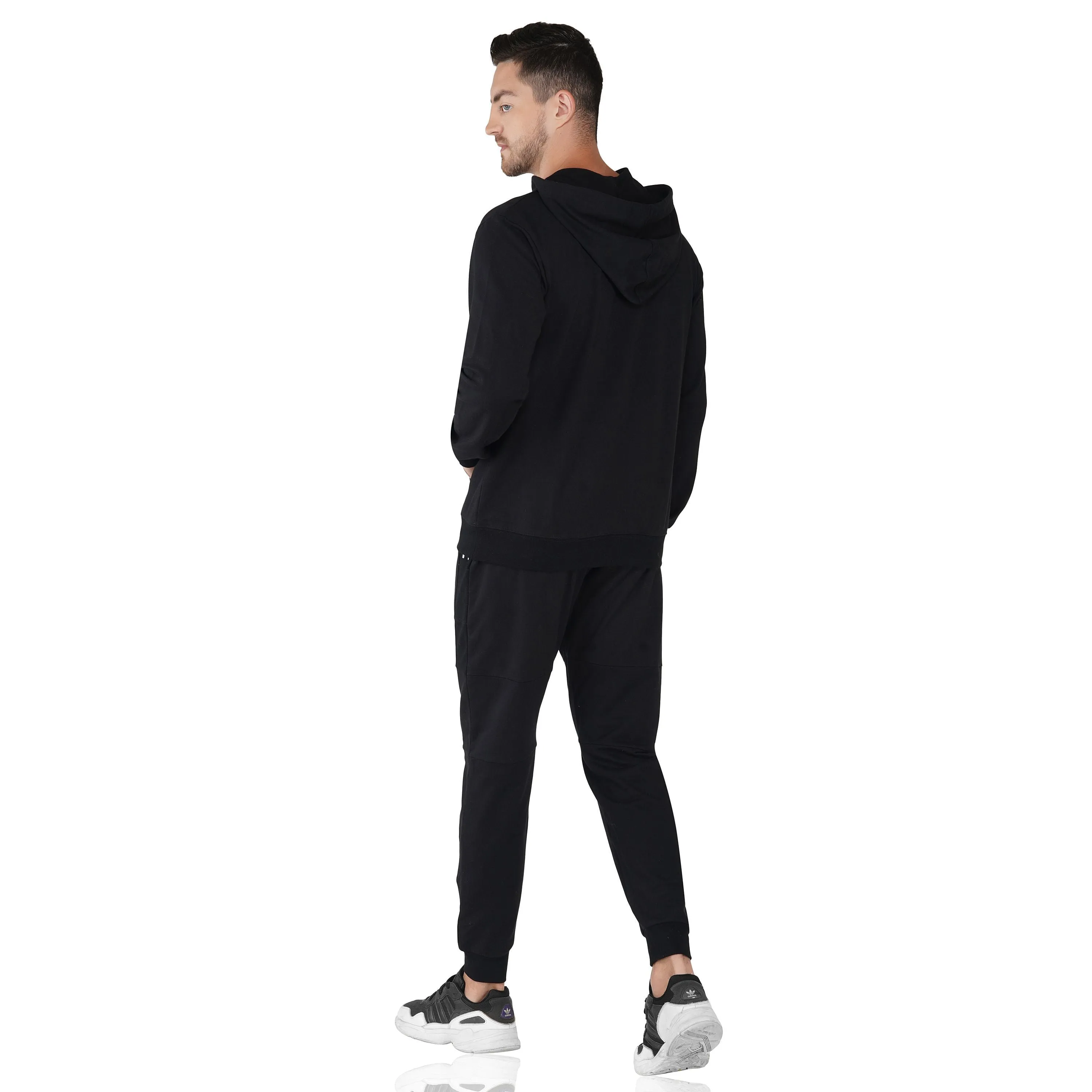 SLAY. Classic Men's Black Printed Tracksuit