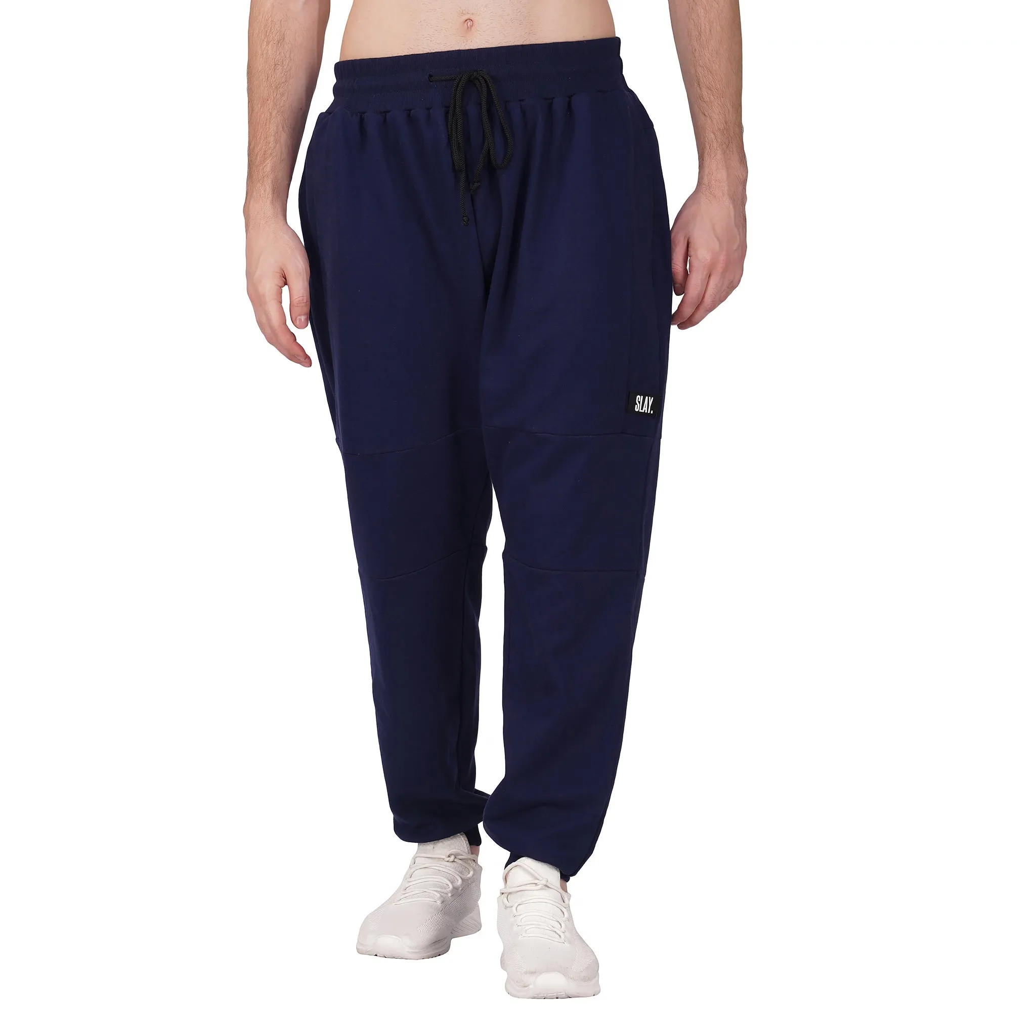 SLAY. Men's Navy Oversized Drop Shoulder Hoodie & Joggers Co-ord Set