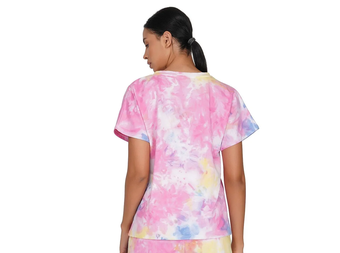 SLAY. Women's Pink Tie Dye T Shirt