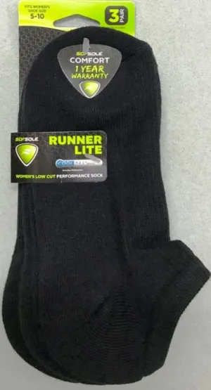 Sof Sole Coolmax Runner Lite Sock 3pr