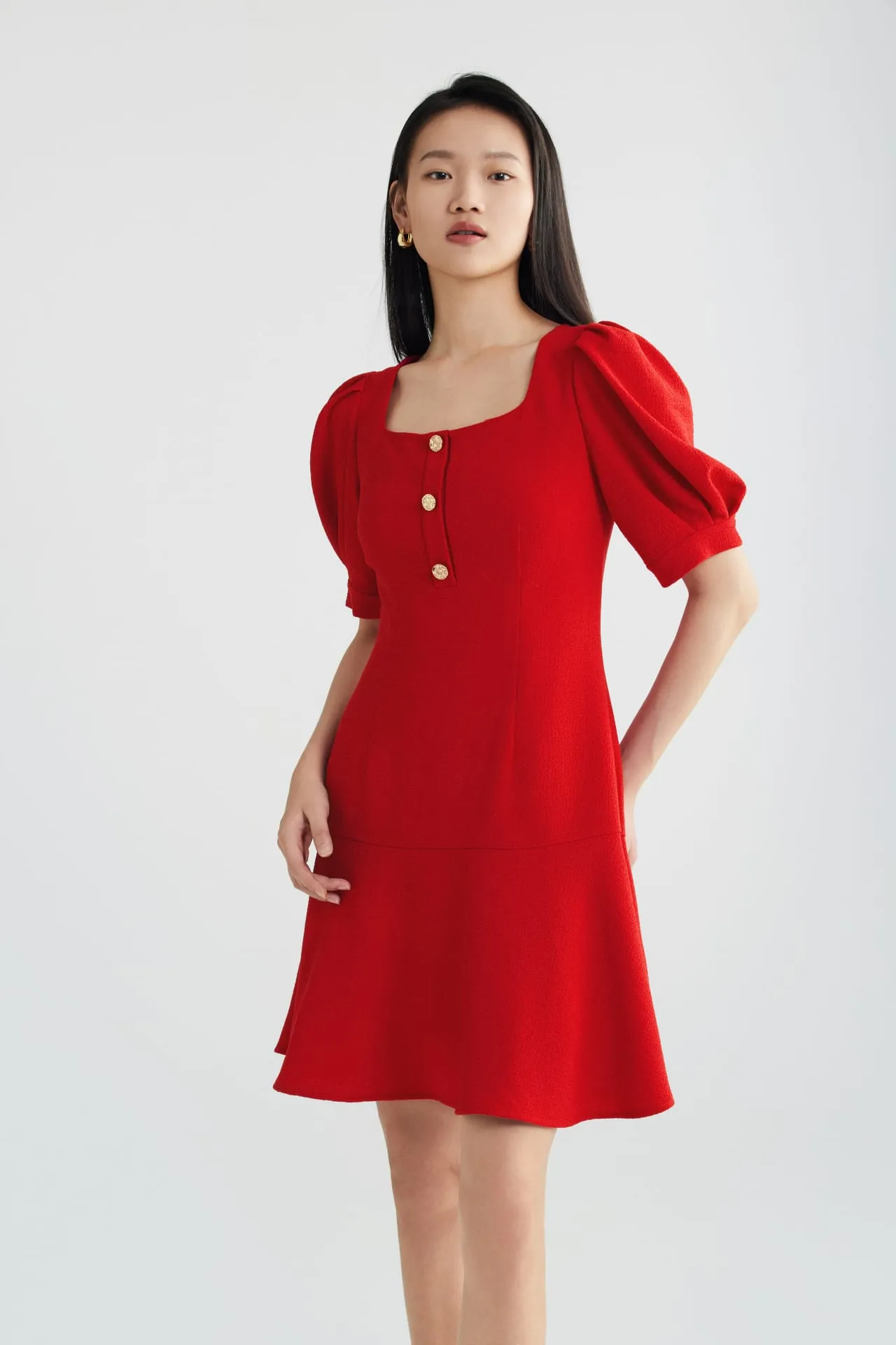 Square Neck Dress