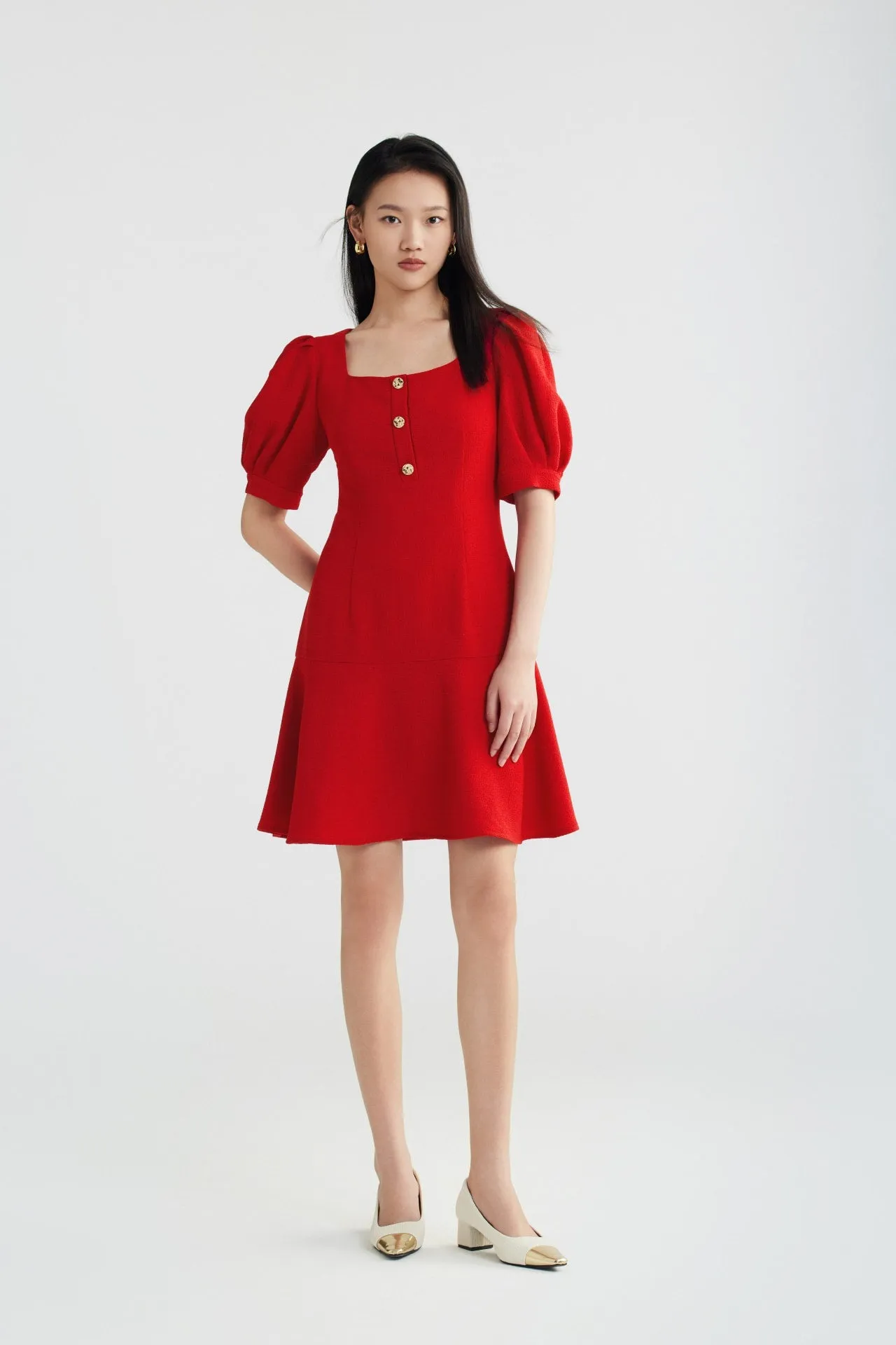 Square Neck Dress