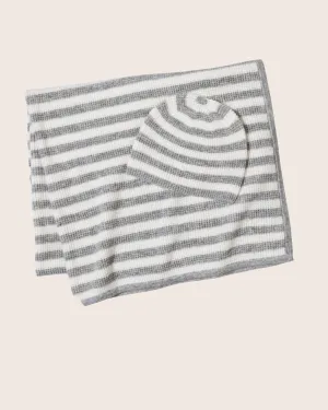 Termica Stripe Baby Hat and Blanket Set