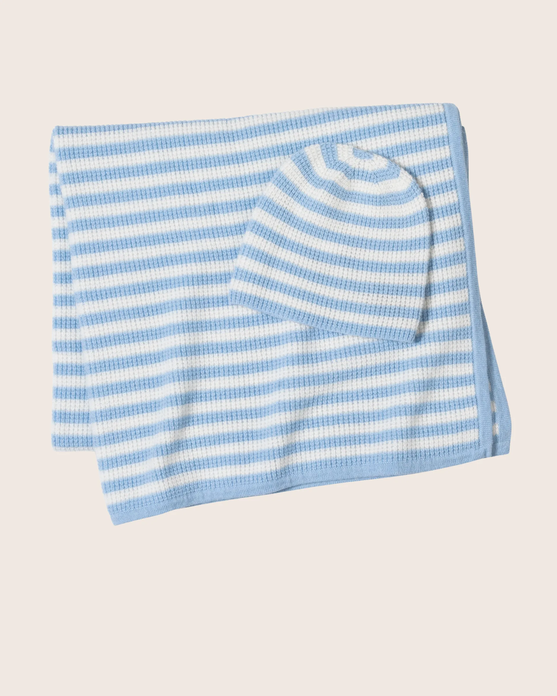 Termica Stripe Baby Hat and Blanket Set