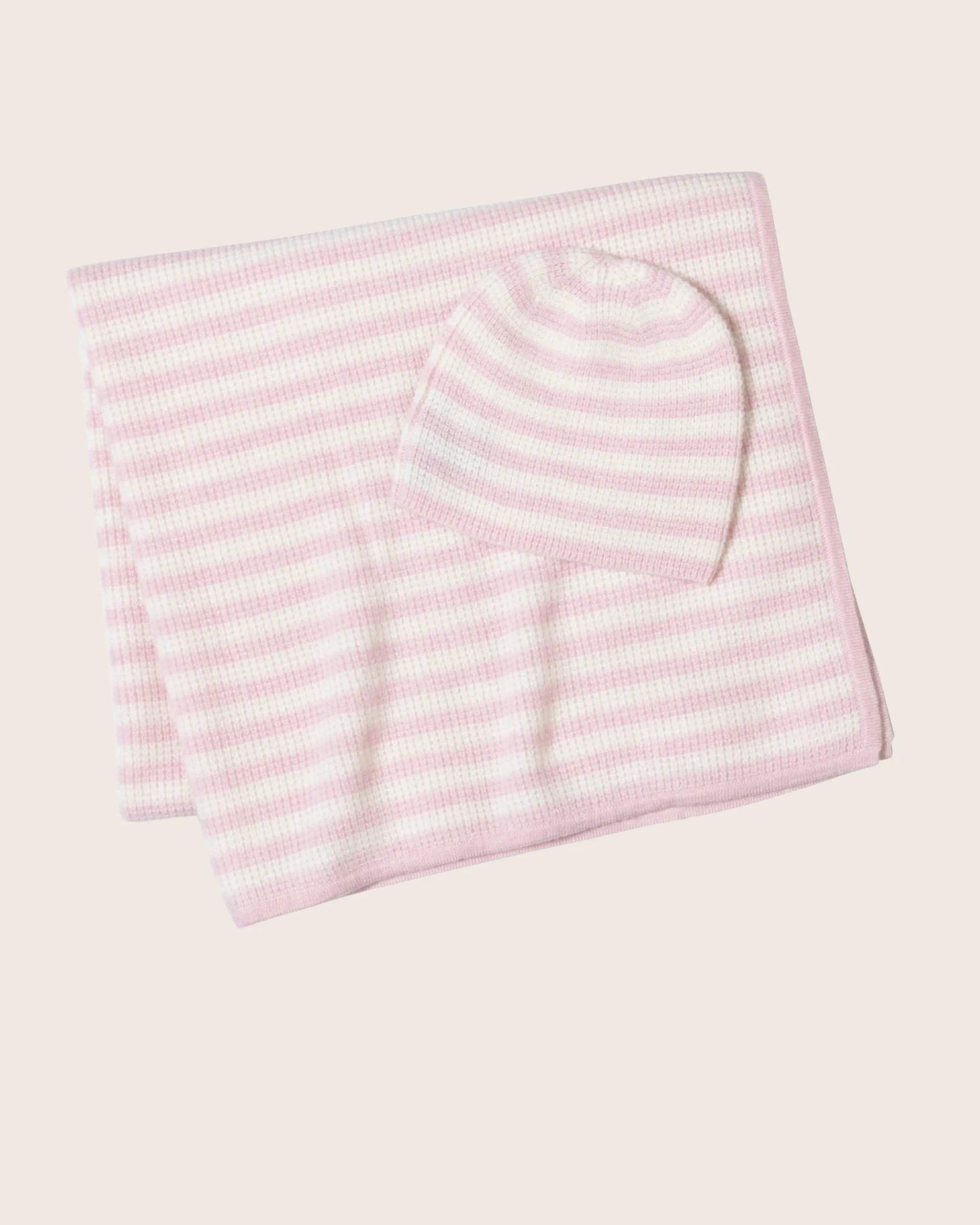 Termica Stripe Baby Hat and Blanket Set