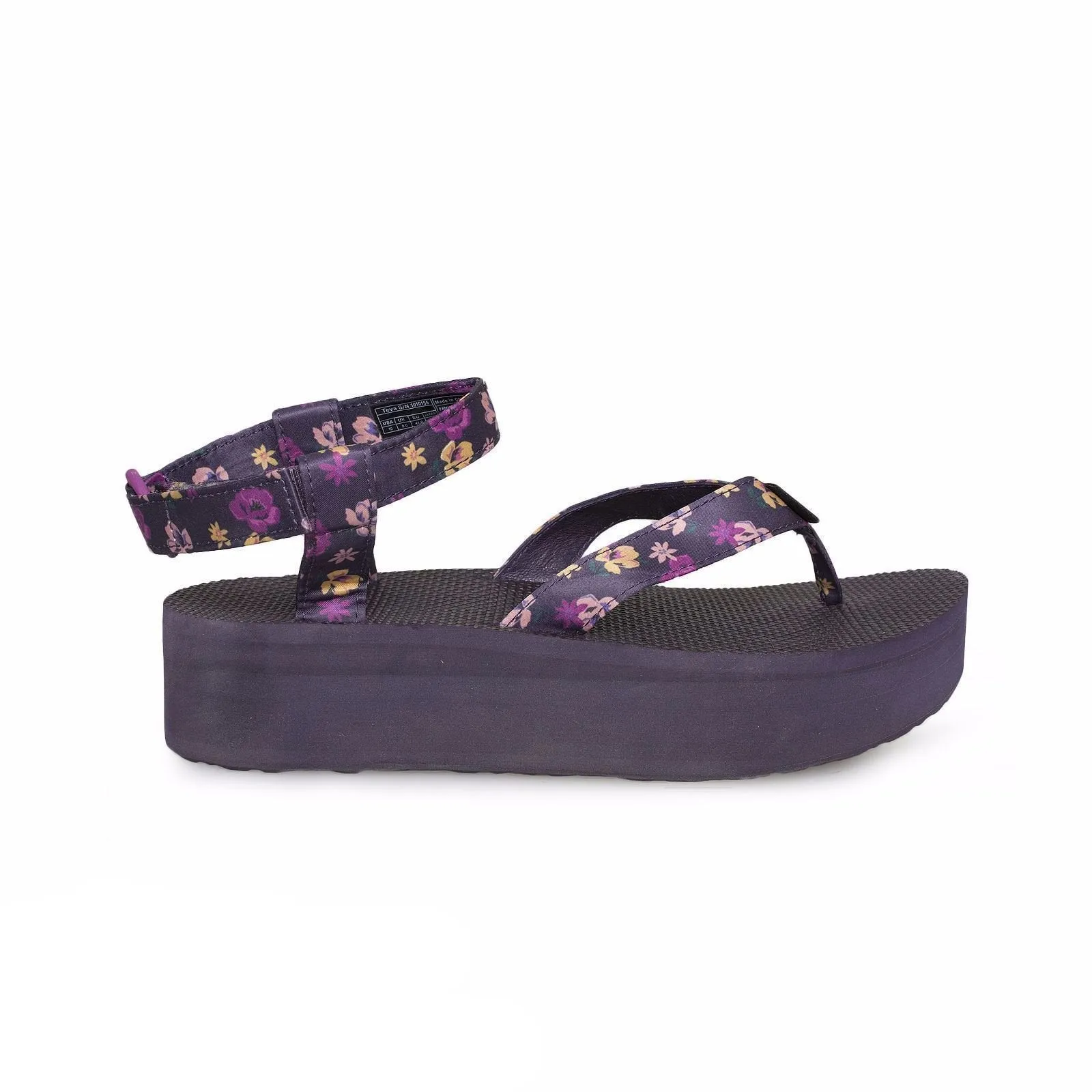 Teva Flatform Purple Wine Floral Sandal