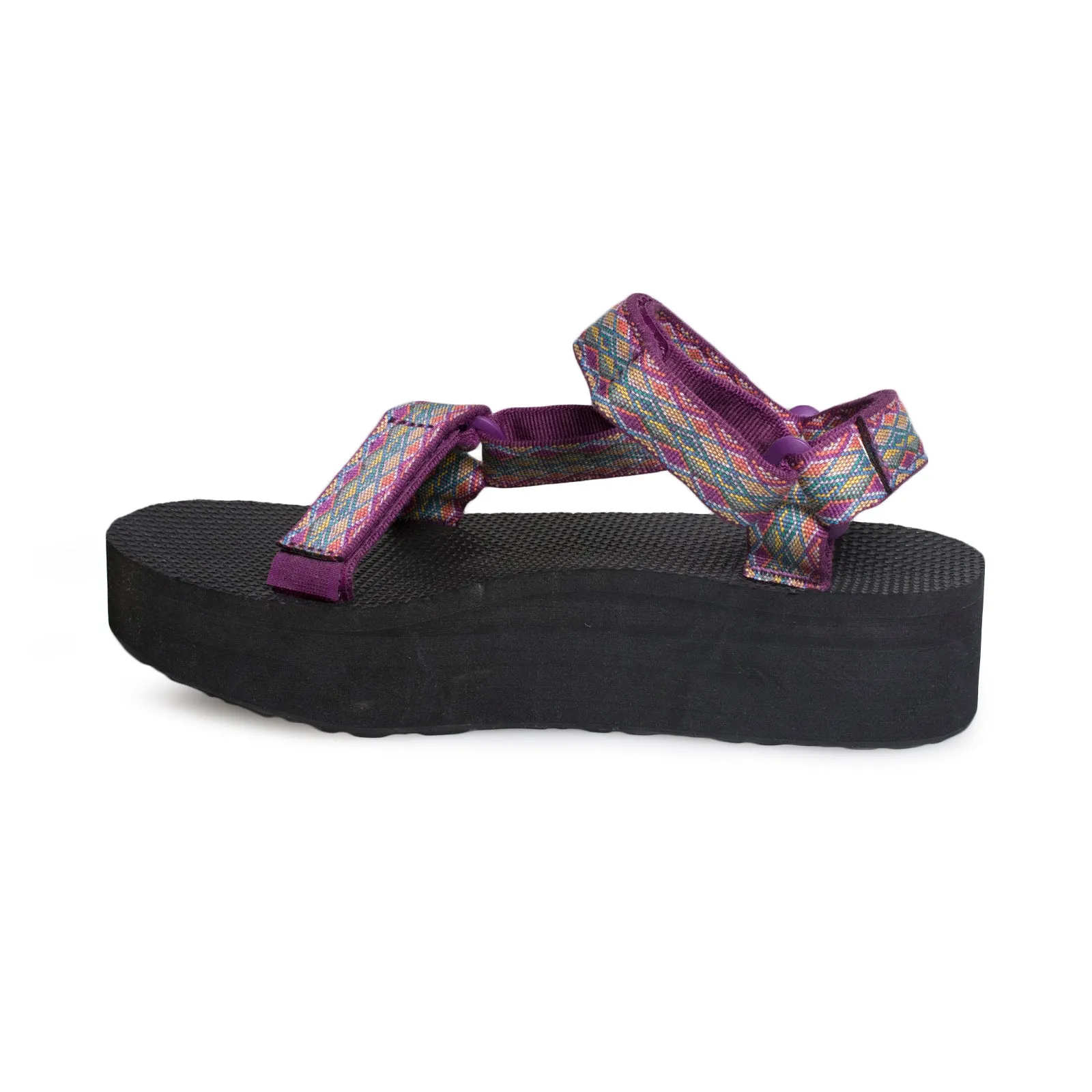 Teva Flatform Universal Miramar Fade Dark Purple Sandals - Women's