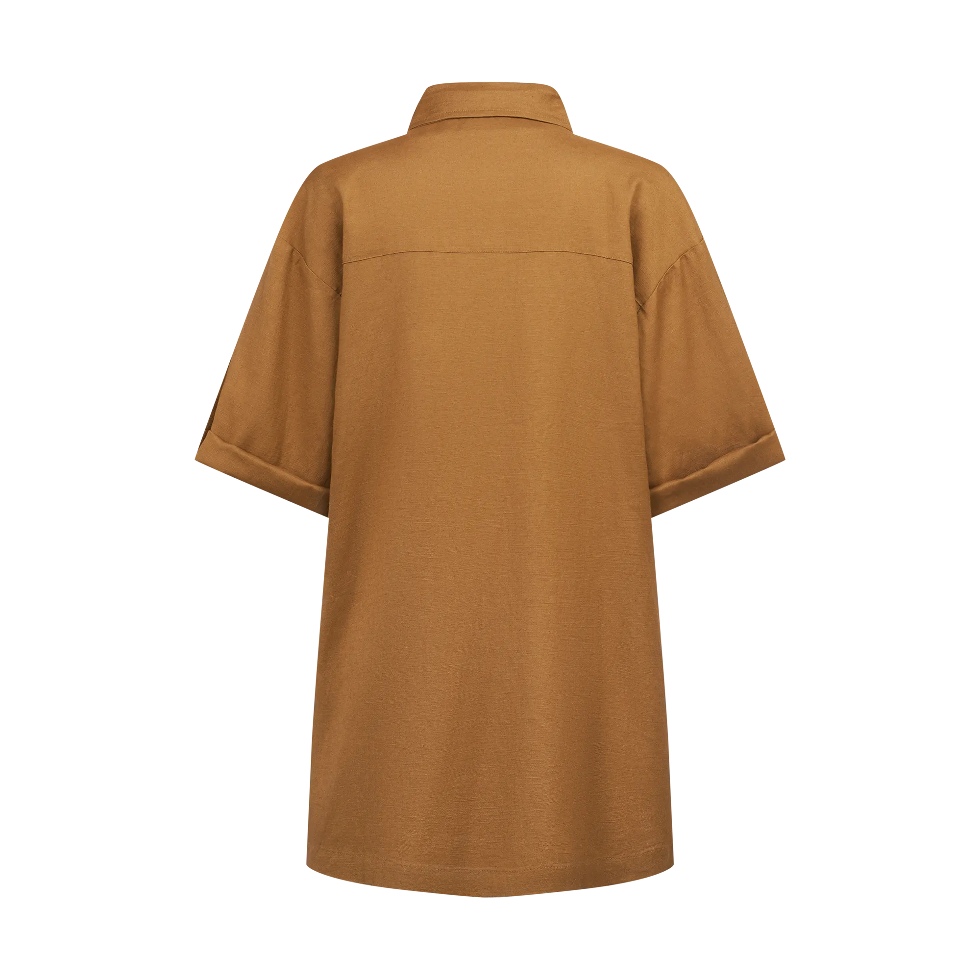 THE STROMBUS BLOUSE-SEPIA