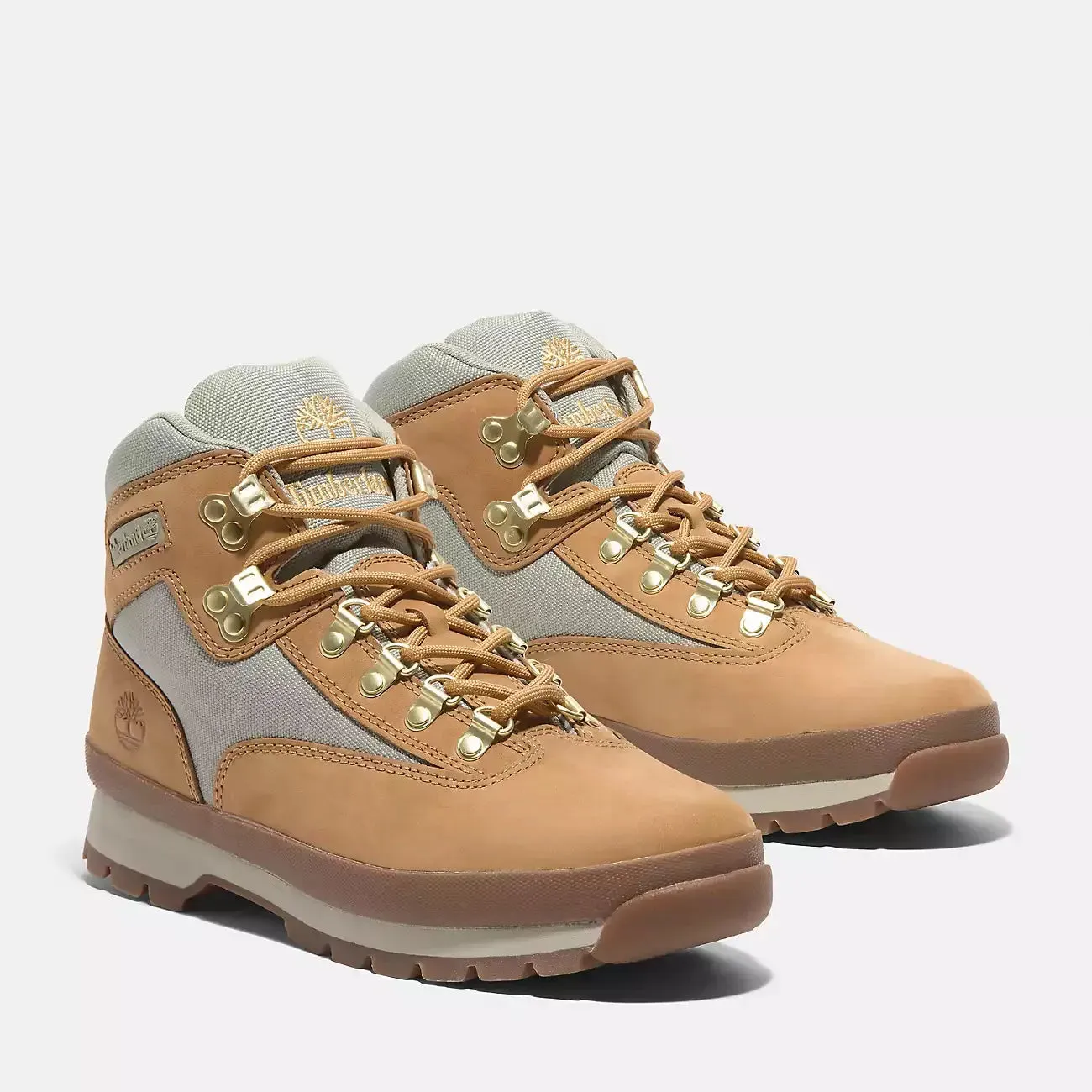 Timberland Men's Euro Hiker Mid Lace-Up Boot Shoes - Wheat Nubuck