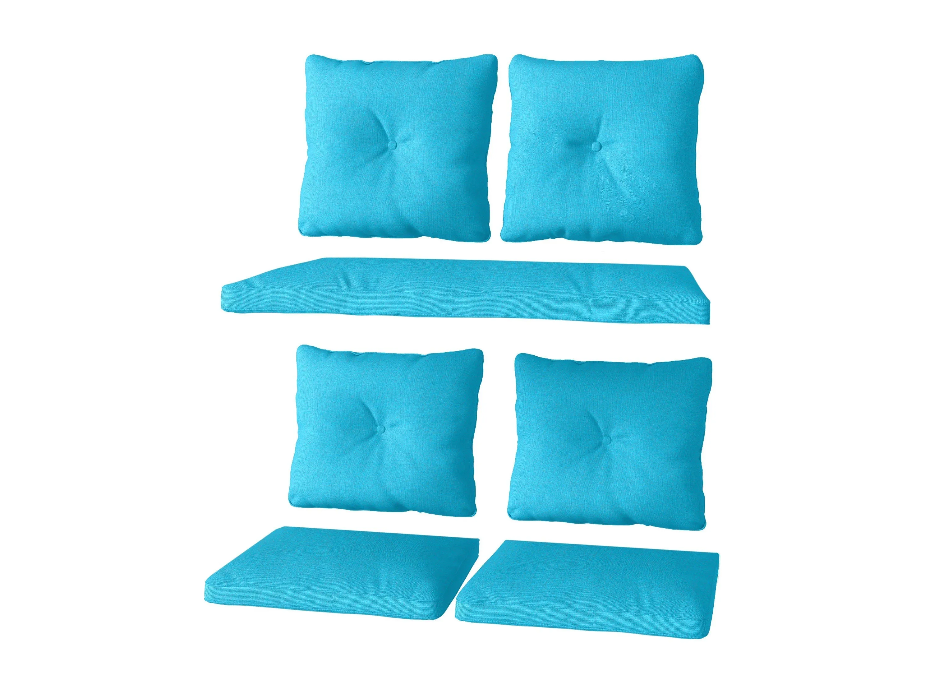 Turquoise Replacement Cushion Set 7pc