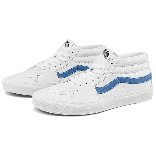 Vans Men's Sk8 Mid Shoes - True White / Moon Blue