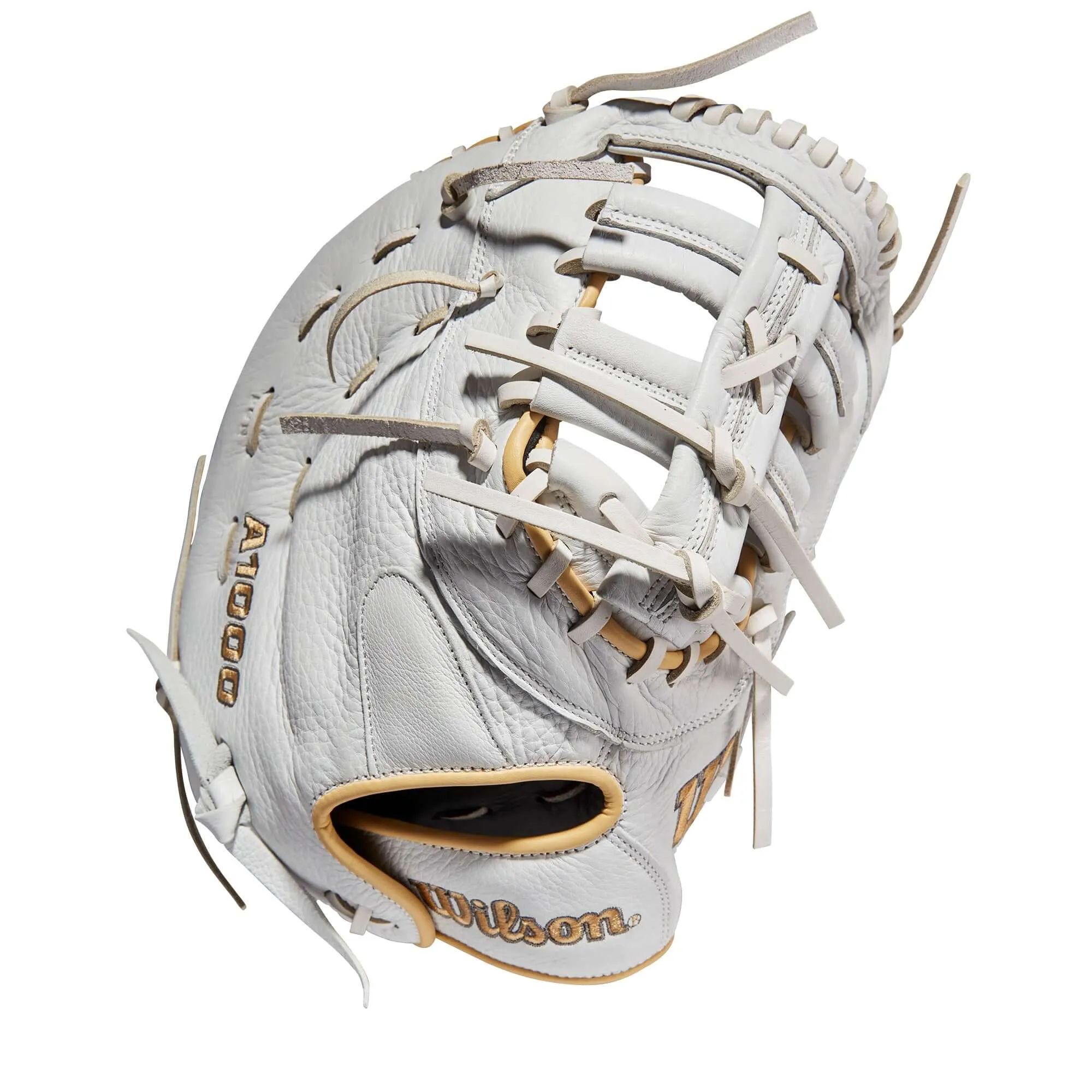 Wilson A1000  Fastpitch 1620 1B Mitt LHT 12.5 White/Blonde/Grey