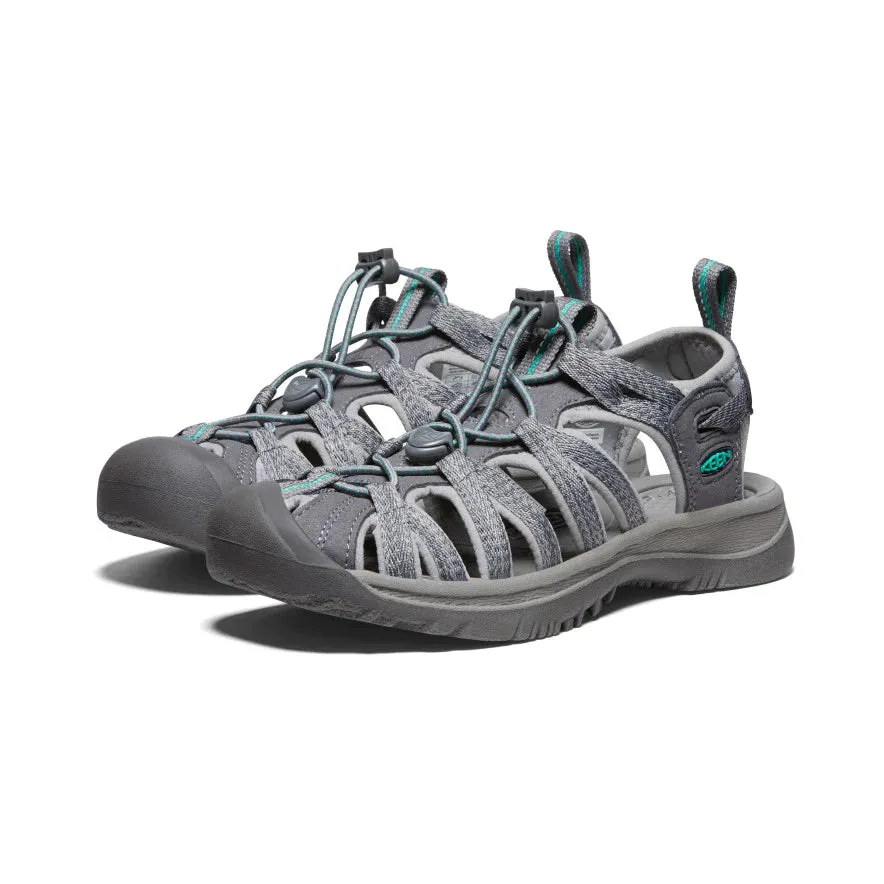 Women's Keen Whisper Color: Grey/Peacock Green