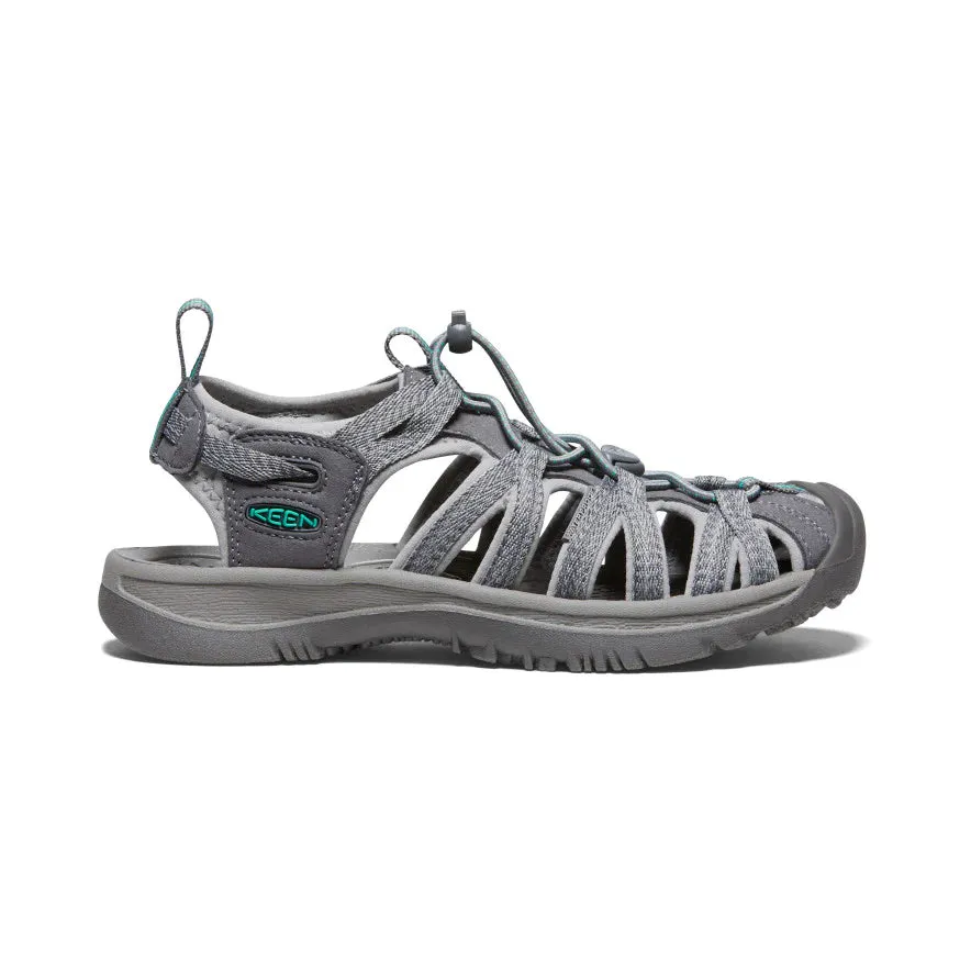 Women's Keen Whisper Color: Grey/Peacock Green