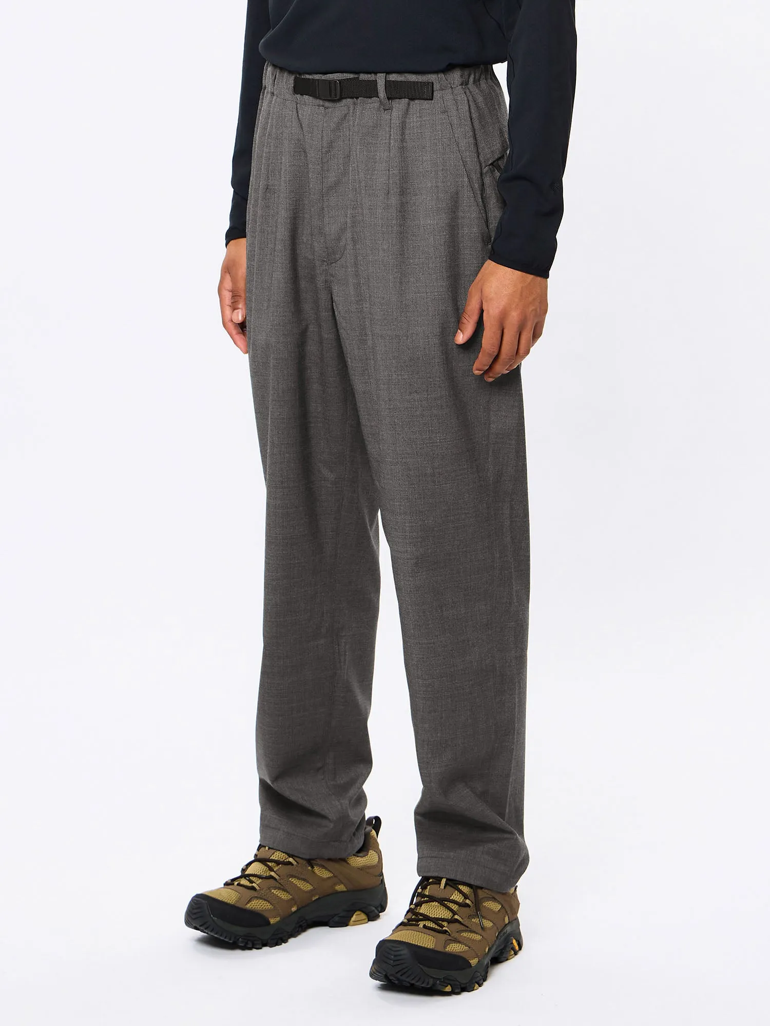 Wool Tapered Pants